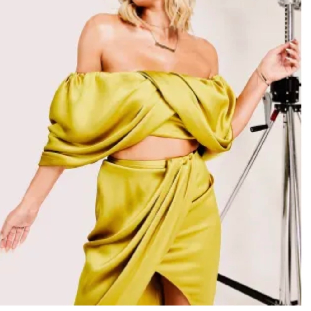 ASOS Two Piece Satin Skirt Set - NWT